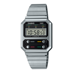 reloj casio vintage luz led plaeado