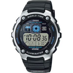 reloj casio plastico/n (h) dig/5alarm/wr200m/wt