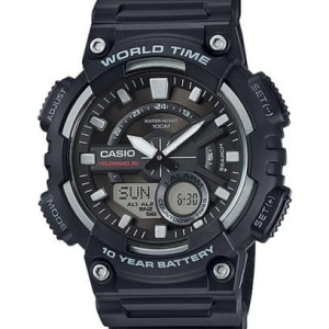reloj casio 3d dial,world time,100m w/r