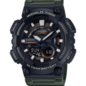reloj casio 3d dial,world time,100m w/r
