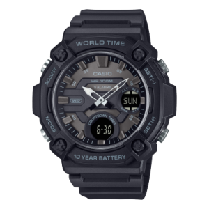 reloj casio 3d dial,world time,100m w/r