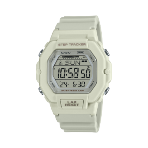 reloj digital crono/alarma led dama casio blanco