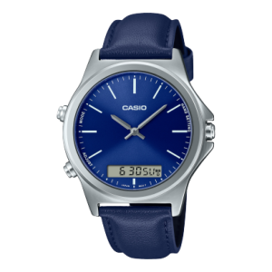 reloj analogo digital hombre casio cuero