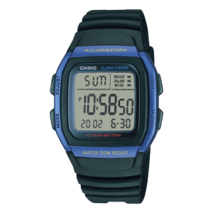 reloj casio plastico/n (h) c/az wr100 alar